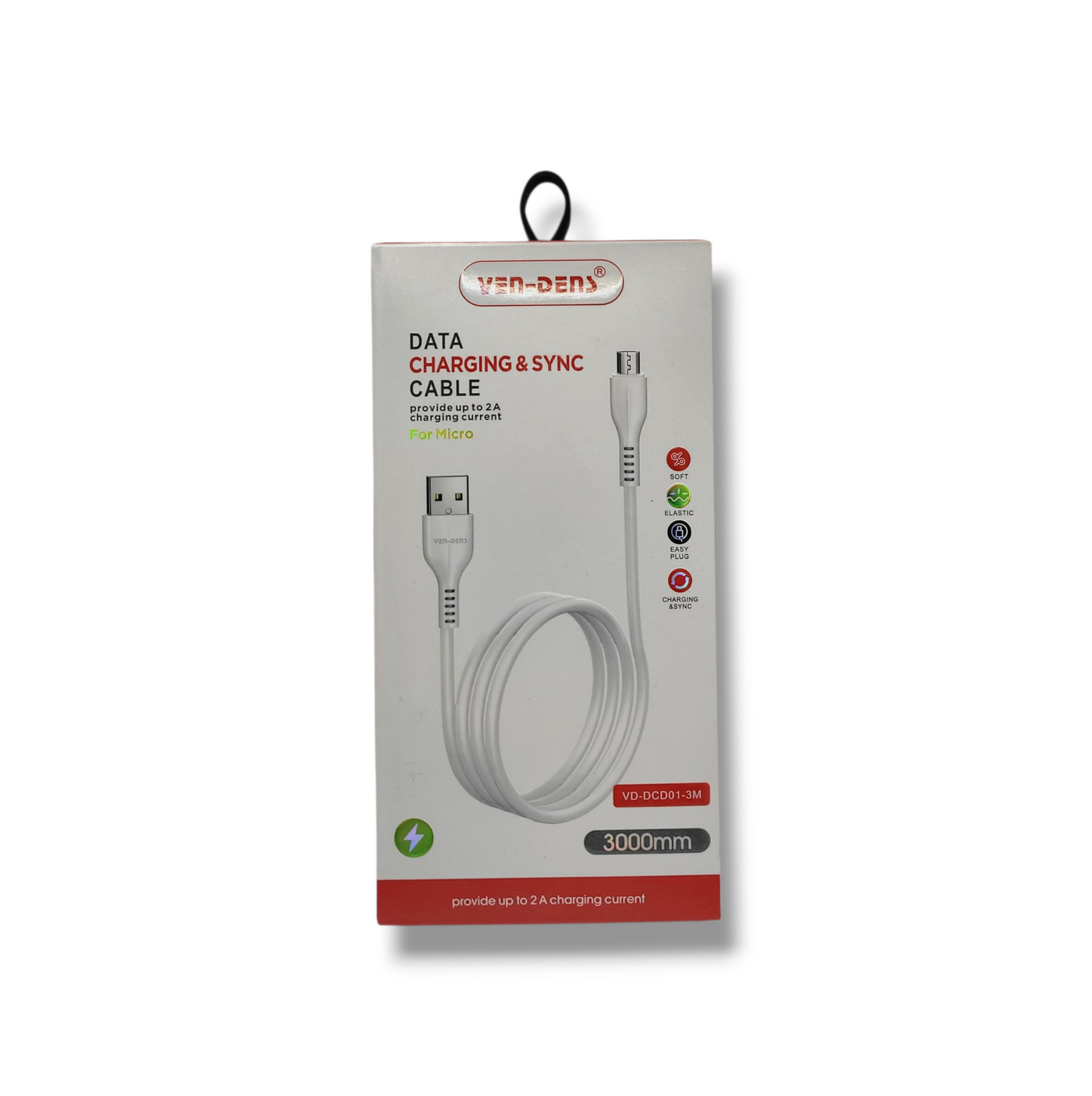 USB-A to Micro Charging Cable 2M