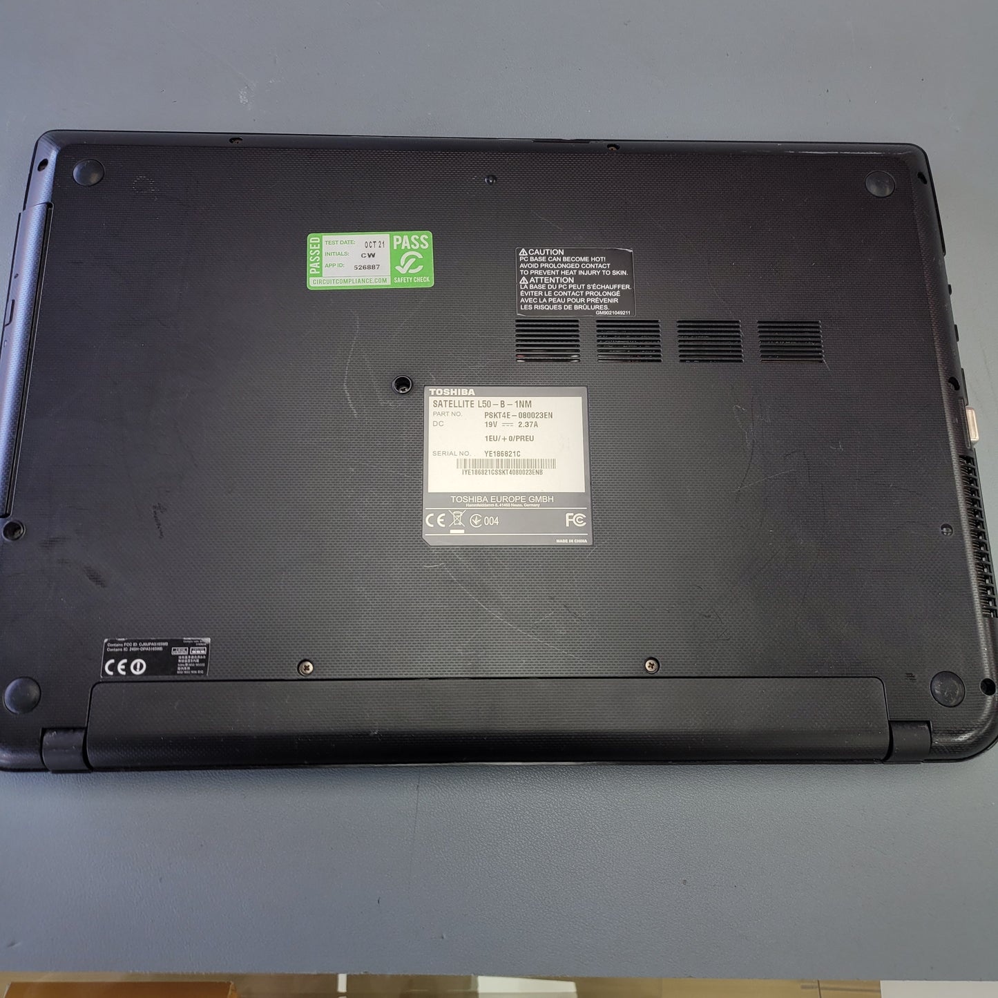 Toshiba Satellite L50 - Intel Core i3 - Purple - 4GB RAM - 1TB Hard Drive - Grade C (IRT4808)