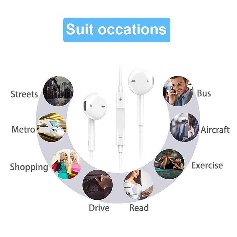 Type-C Portable Wired Control Earphone with Microphone for Smartphone - White