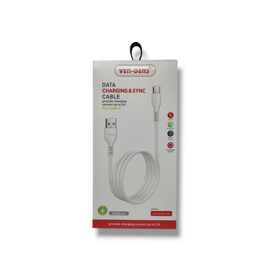 USB-A to USB-C Charging Cable 3M