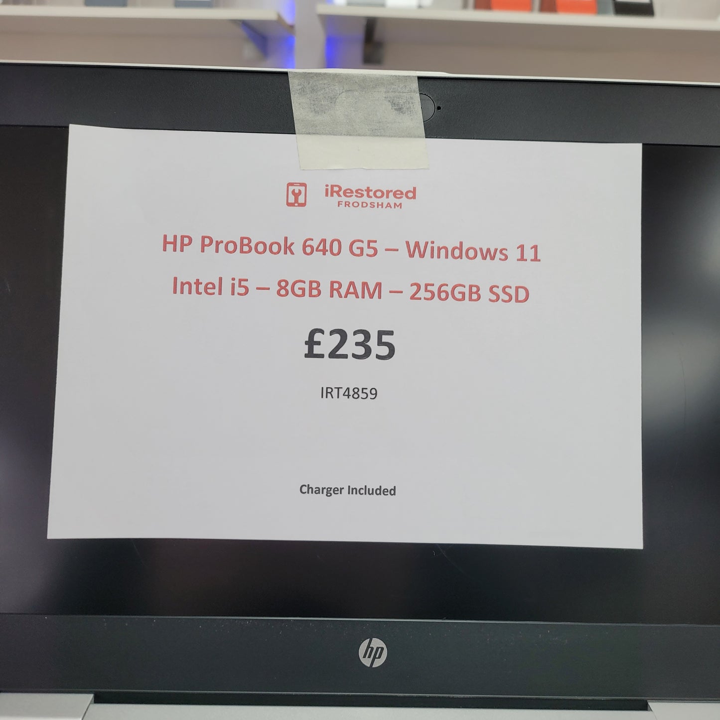 HP ProBook 640 G5 - Intel Core i5 - Silver - 8GB RAM - 256GB SSD - Grade B (IRT4859)