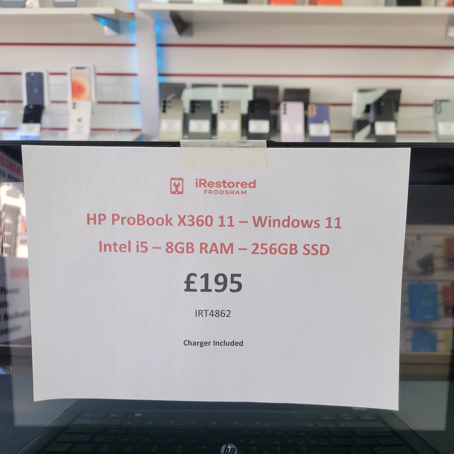 HP ProBook X360 11 - Intel Core i5 - Grey - 8GB RAM - 256GB SSD - Grade B (IRT4862)