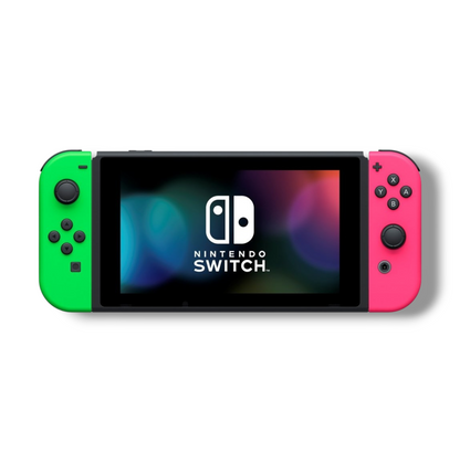 Nintendo Switch Bundle - Black/Pink/Green - Grade A - 64GB (IRT4746)