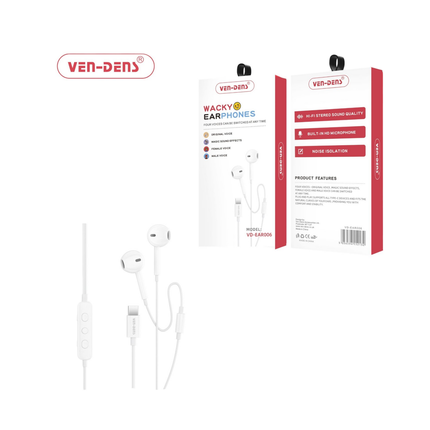 Wacky USB C Earphones