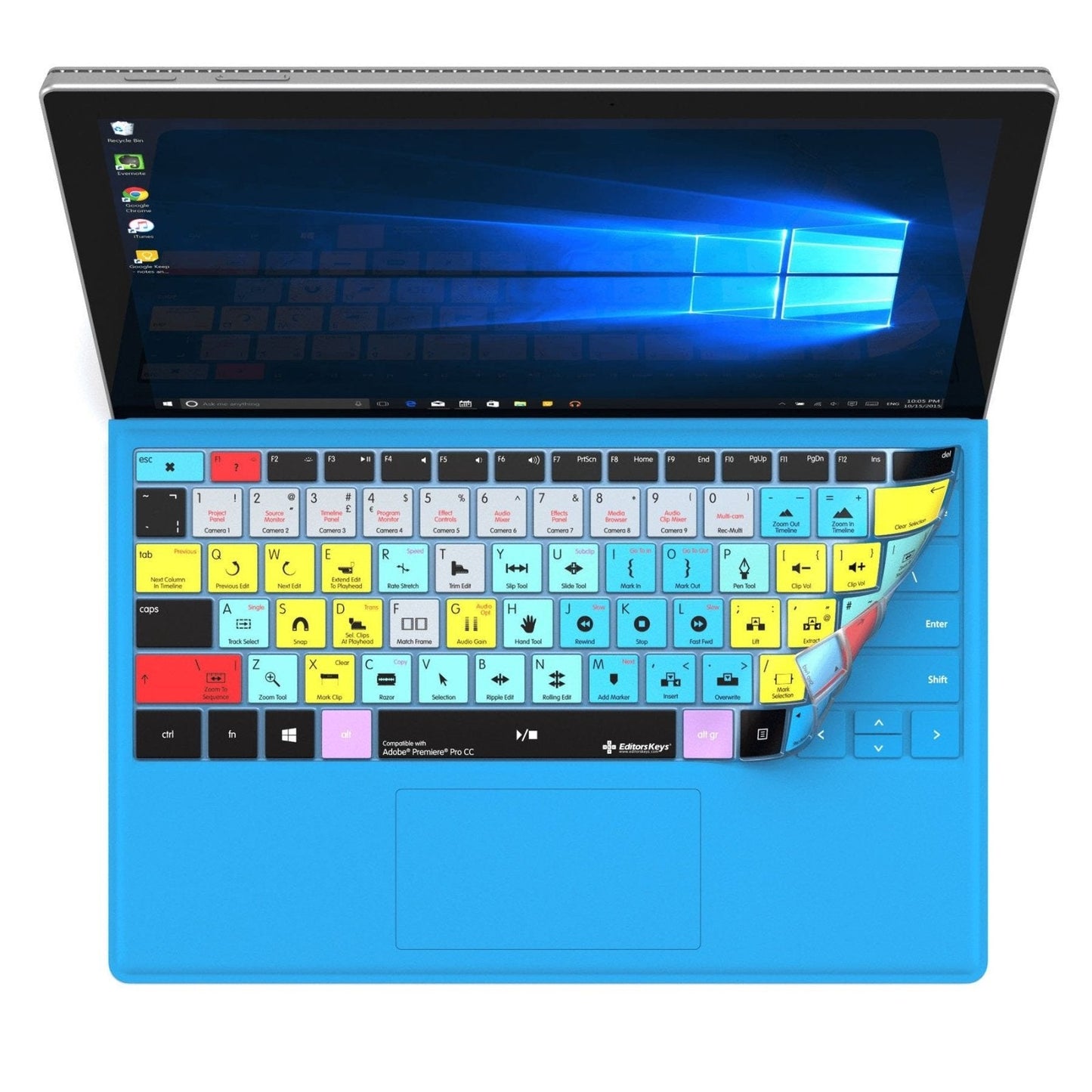 Adobe Premiere Pro Keyboard Covers for Microsoft Surface Line
