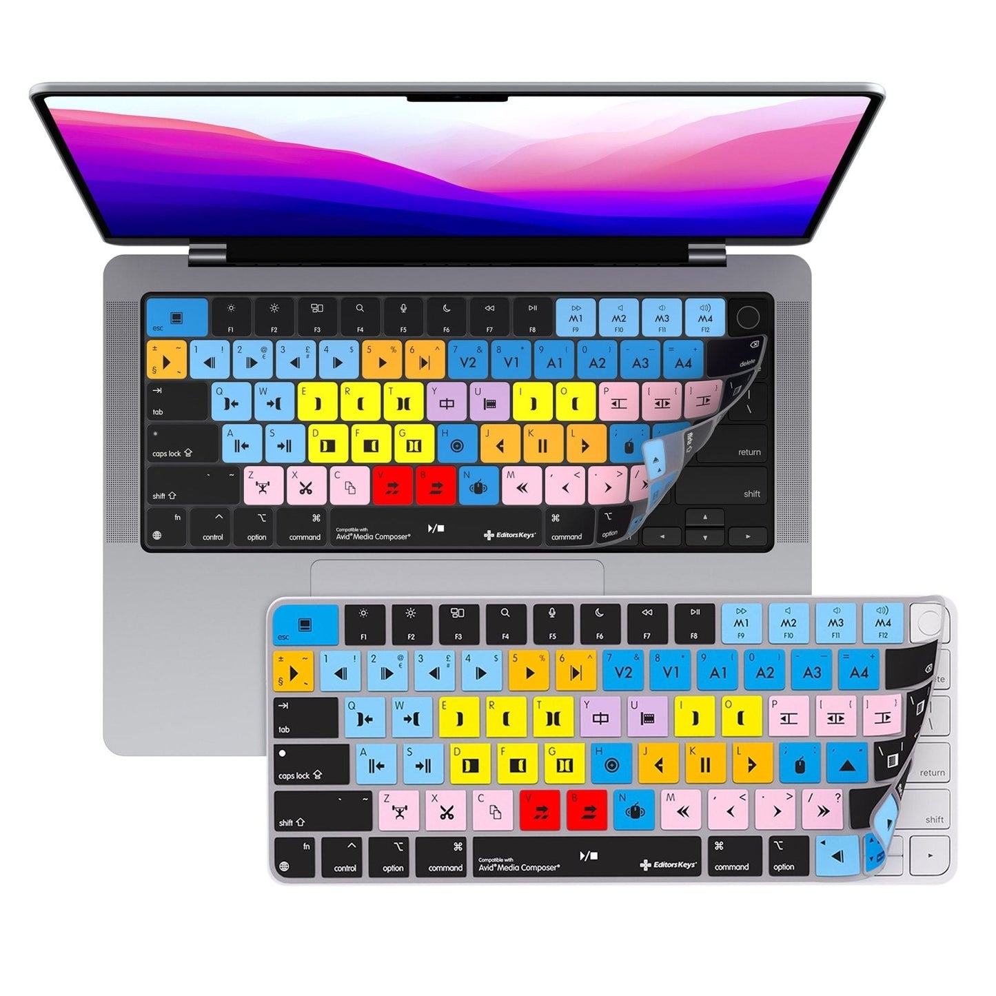 Avid Media Composer Keyboard Covers for MacBook and iMac