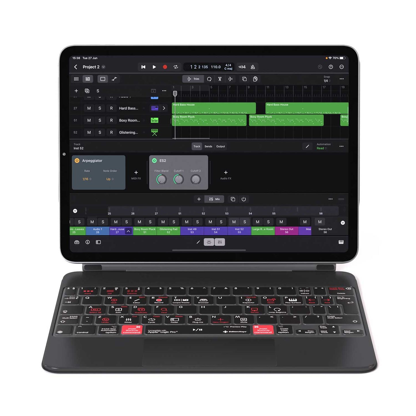 Logic Pro Keyboard Cover for iPad Magic Case