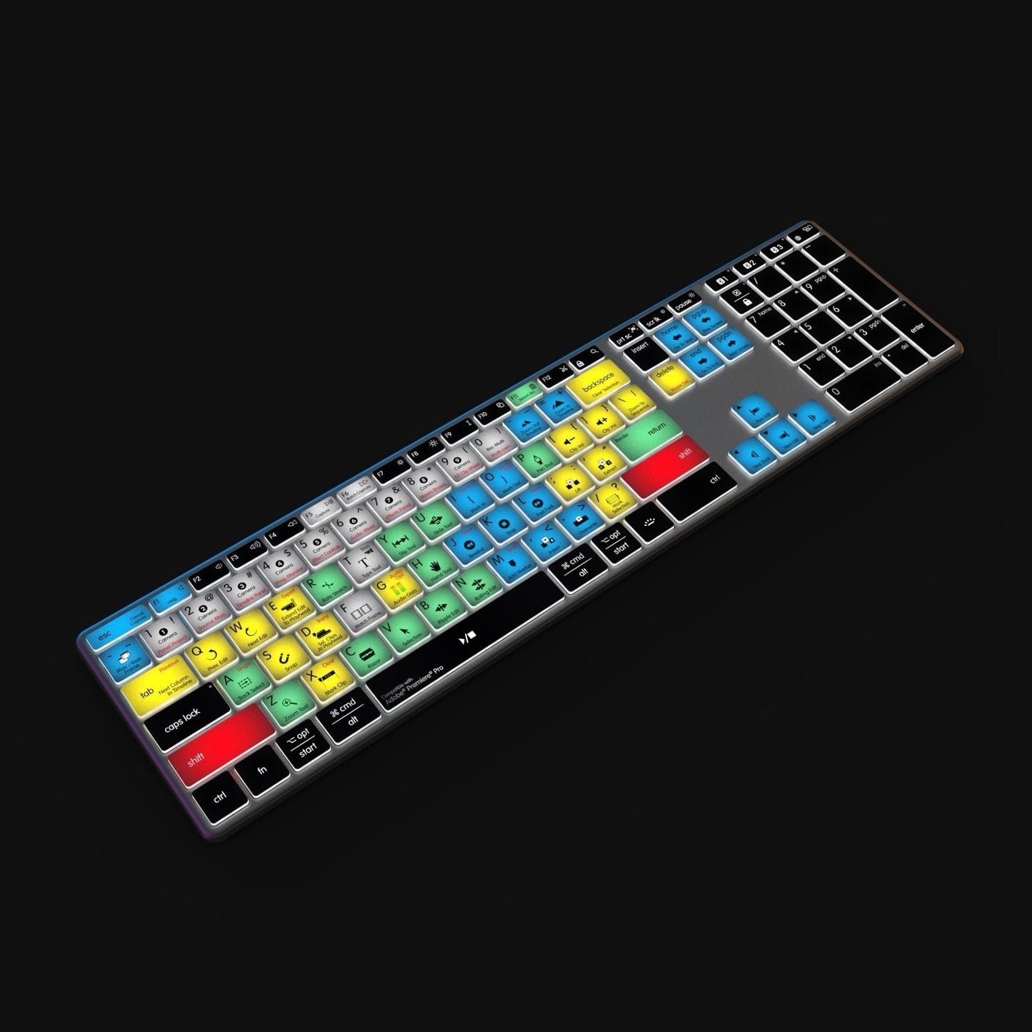 NEW Adobe Premiere Pro Keyboard | Backlit & Wireless | Mac and PC