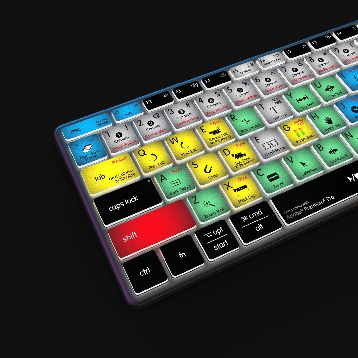 NEW Adobe Premiere Pro Keyboard | Backlit & Wireless | Mac and PC