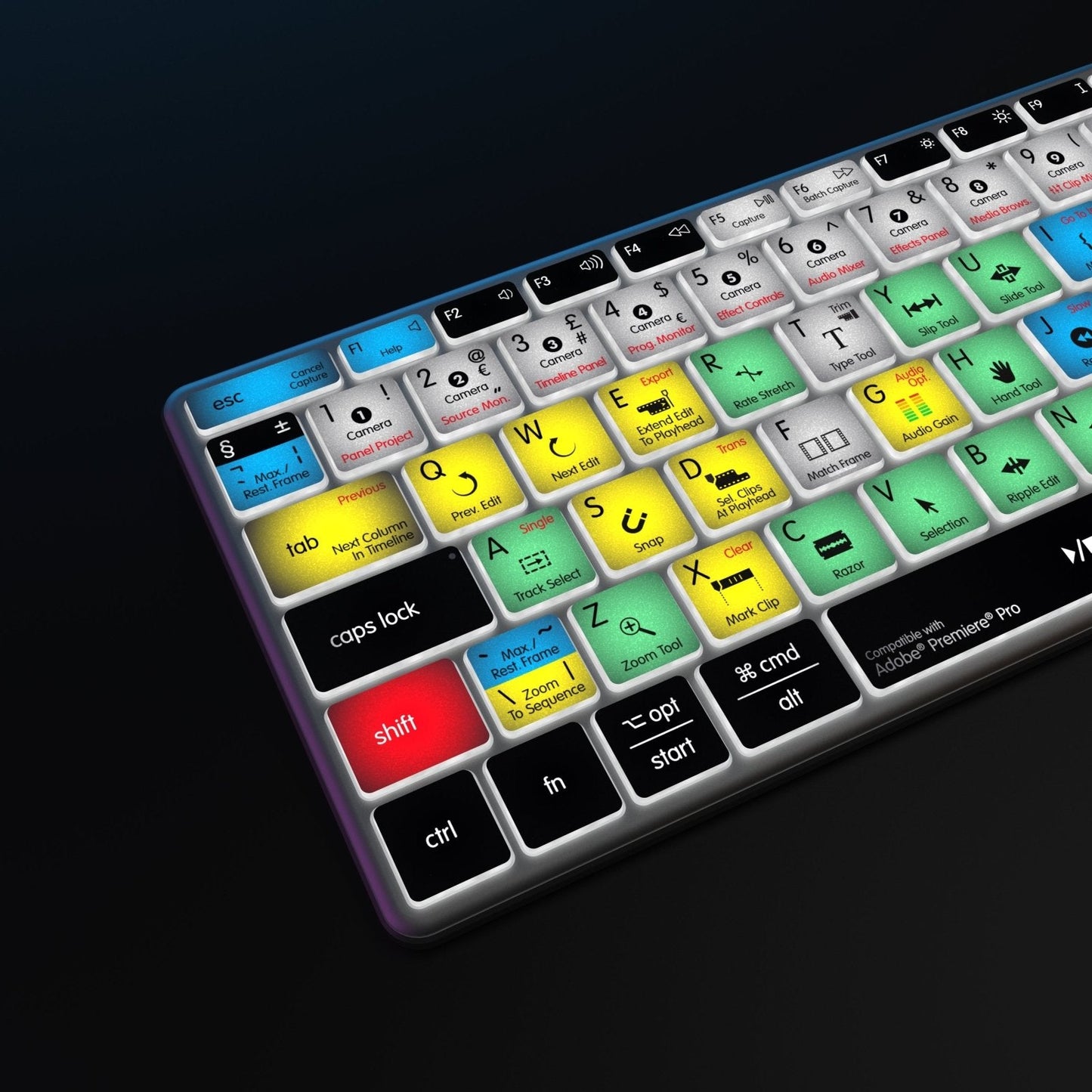 NEW Adobe Premiere Pro Keyboard | Backlit & Wireless | Mac and PC