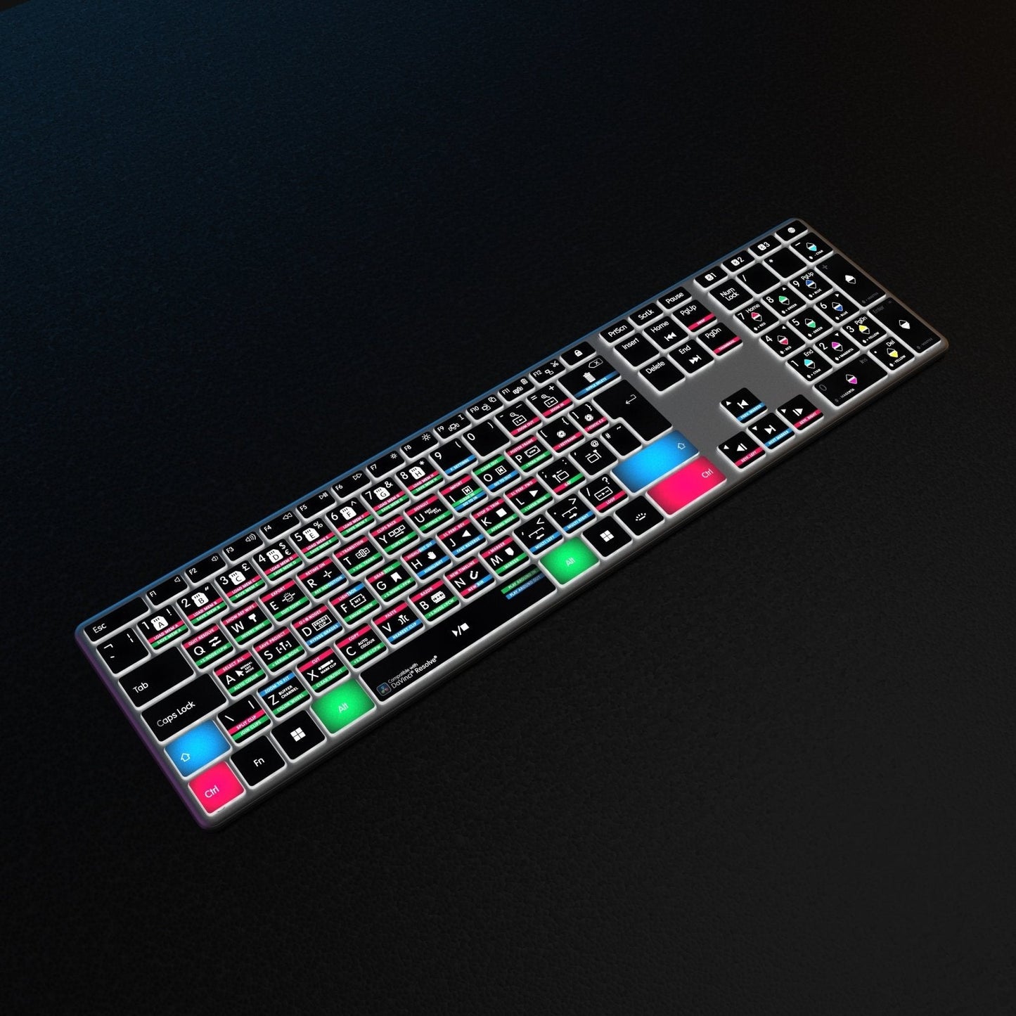 NEW Davinci Resolve Keyboard | Backlit & Wireless | Mac and PC