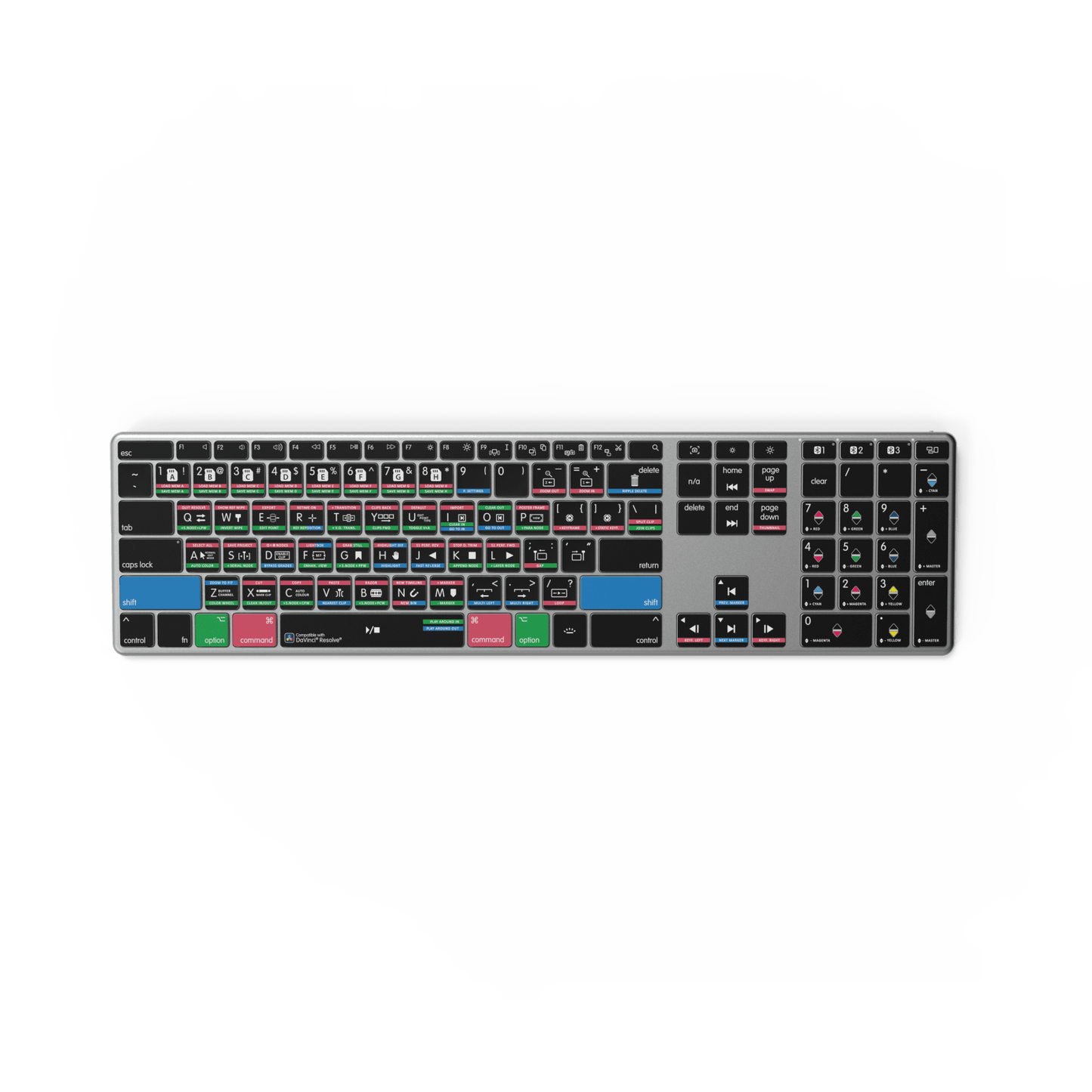 NEW Davinci Resolve Keyboard | Backlit & Wireless | Mac and PC