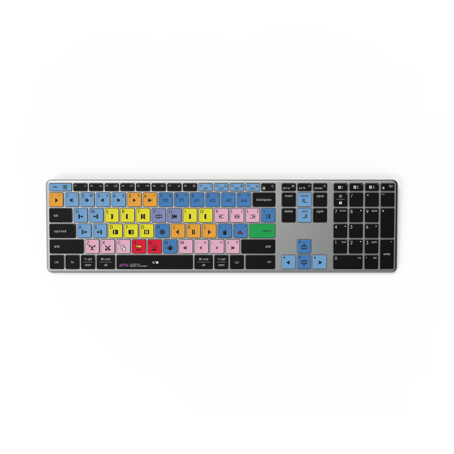 NEW Media Composer Keyboard | Backlit & Wireless | Mac and PC