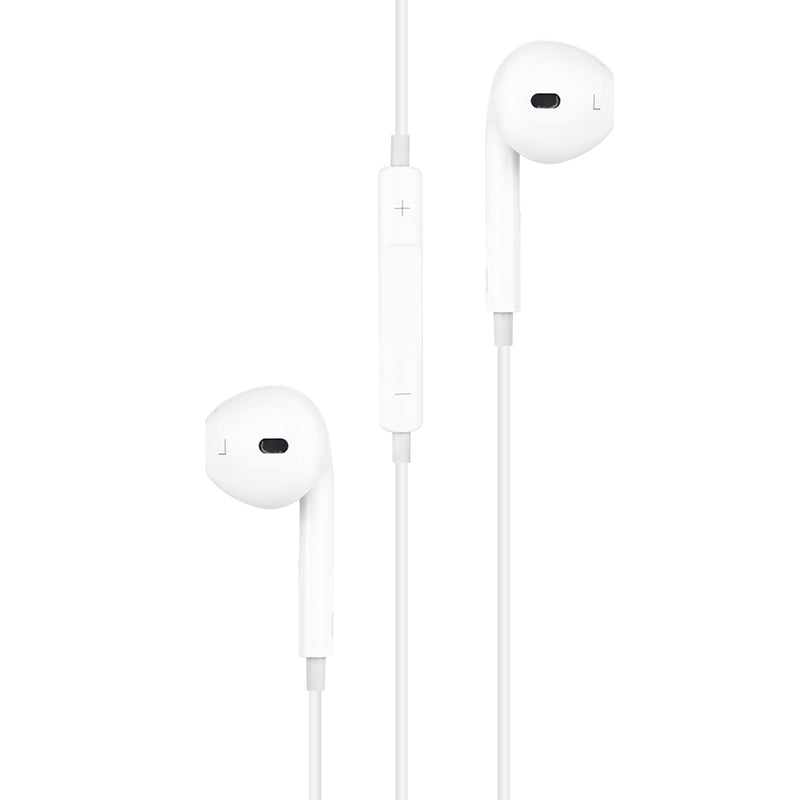 Type-C Portable Wired Control Earphone with Microphone for Smartphone - White